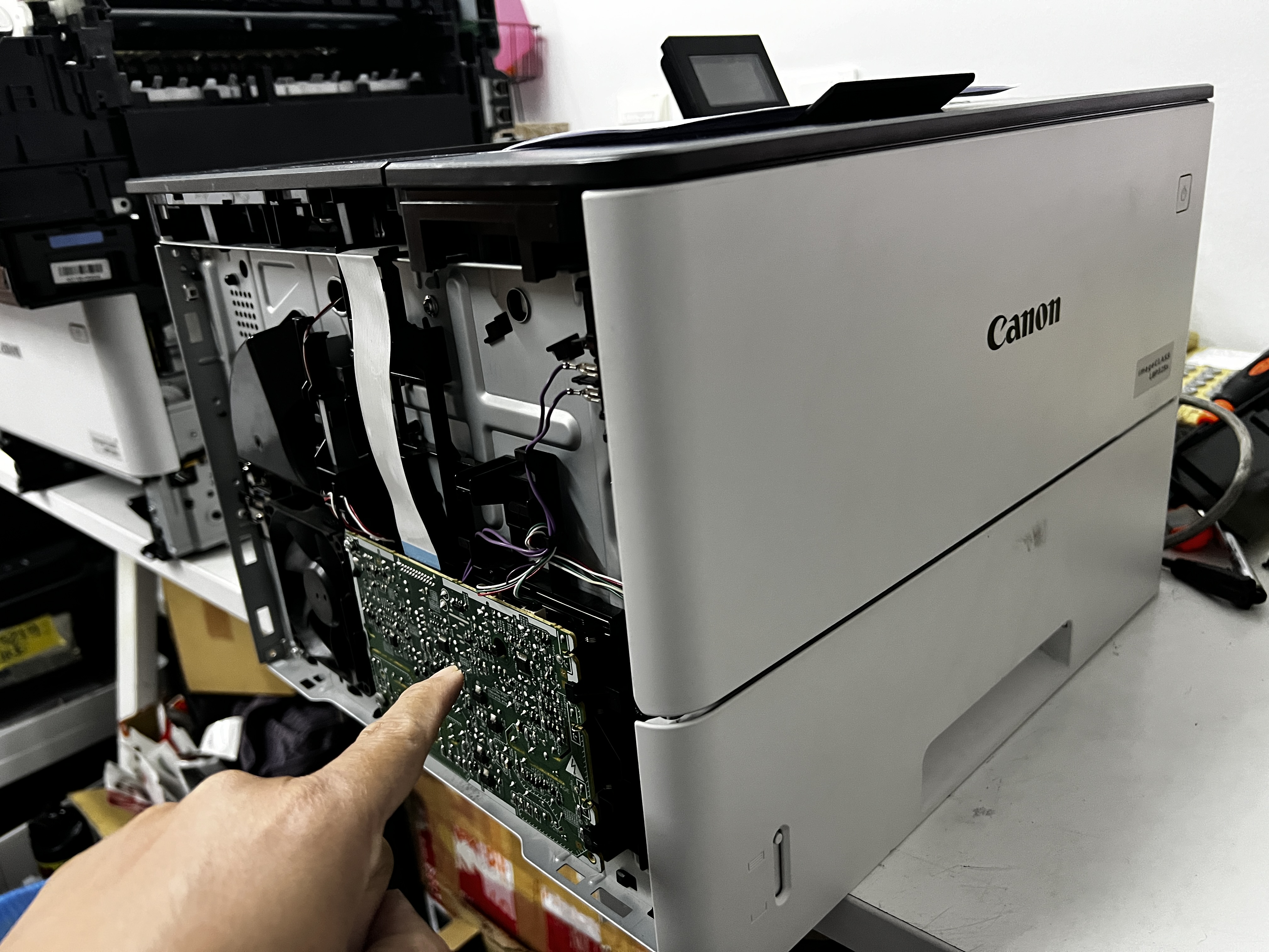 Printer parts servicing